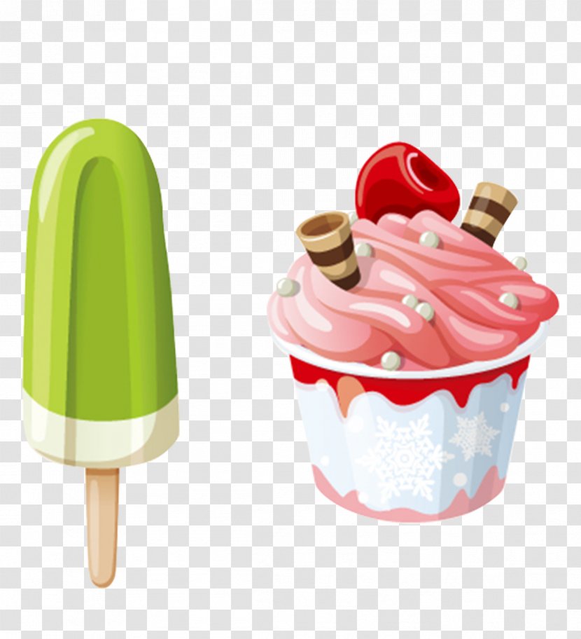 Ice Cream Cone Sundae Cake - Dairy Product - Strawberry Transparent PNG