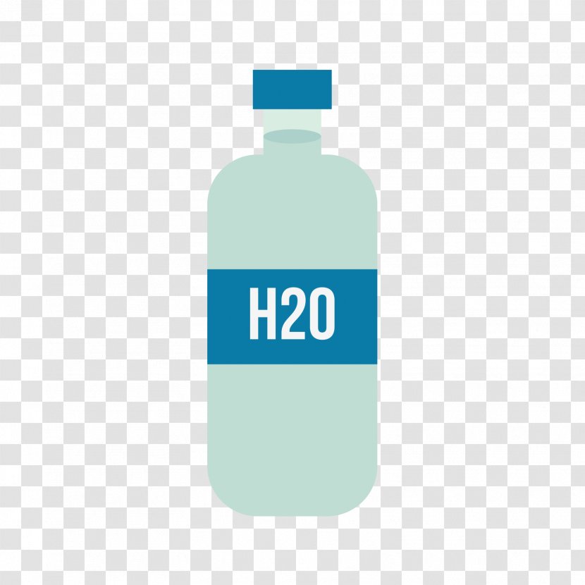 Water Bottle Blue Bottled - Gray Transparent PNG