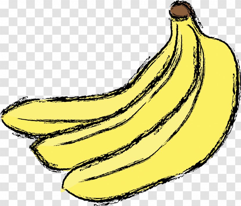 Banana Food Blog Download - Watercolor Transparent PNG
