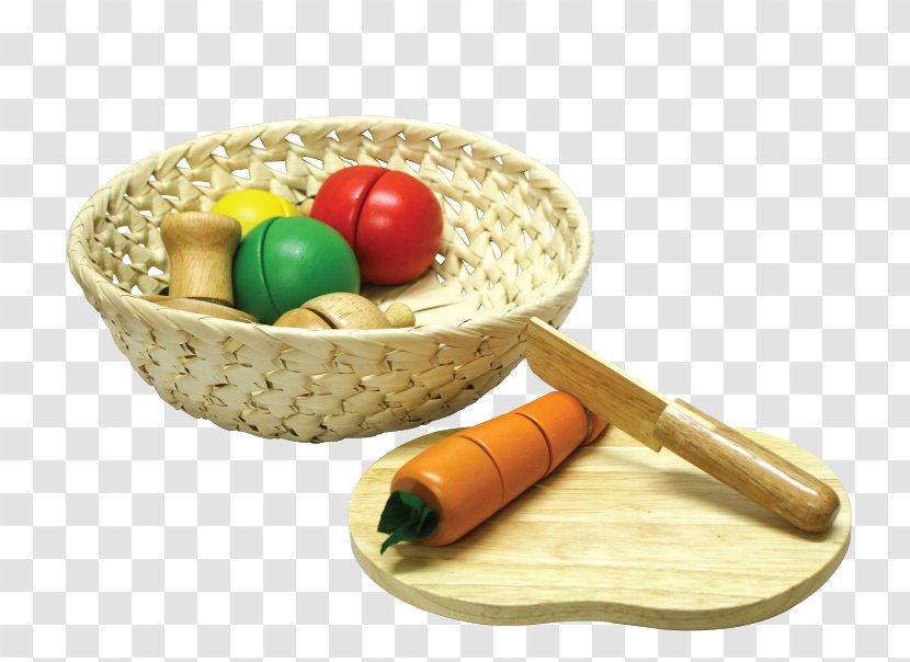 Play Toy Child Game Vegetable - Dollhouse - Wooden Basket Transparent PNG