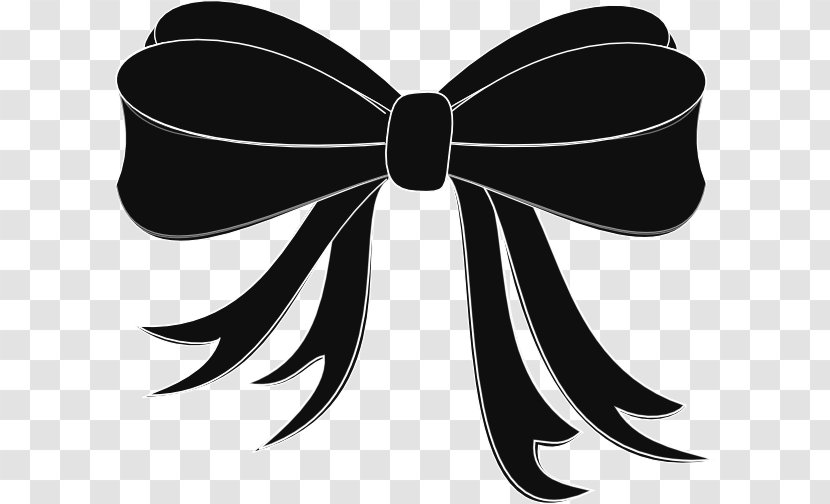 Bow Tie Black Clip Art - BLACK RIBBON Transparent PNG