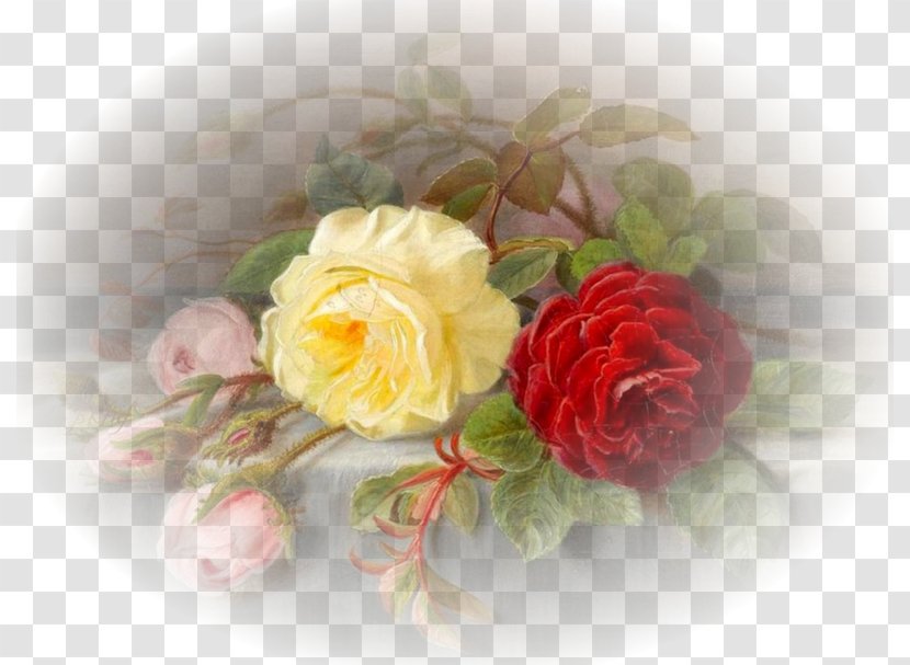 Garden Roses Still Life Oil Painting Art Transparent PNG