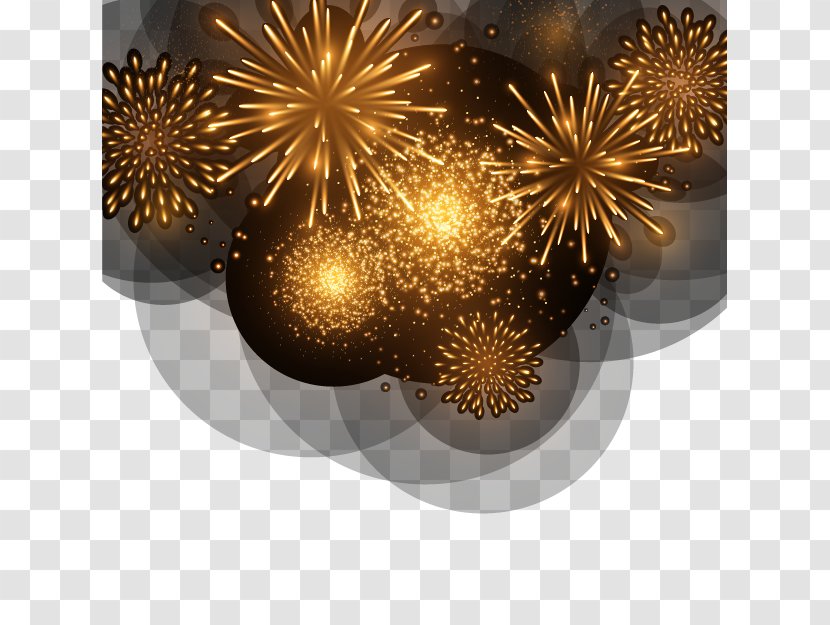 New Years Day Year Card Greeting Wish - Fireworks Transparent PNG