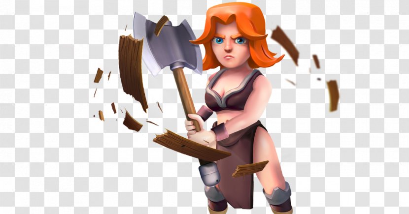 Clash Of Clans Royale Valkyrie Brawl Stars Goblin - Toy Transparent PNG