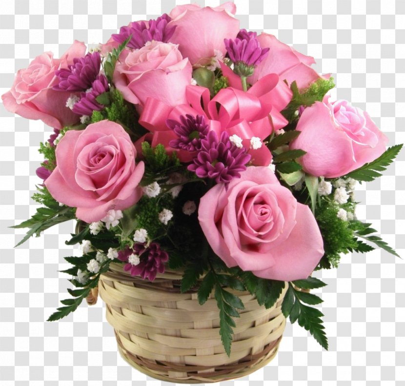 Flower Bouquet Rose Floristry Pink Flowers - Cut - Of Transparent PNG