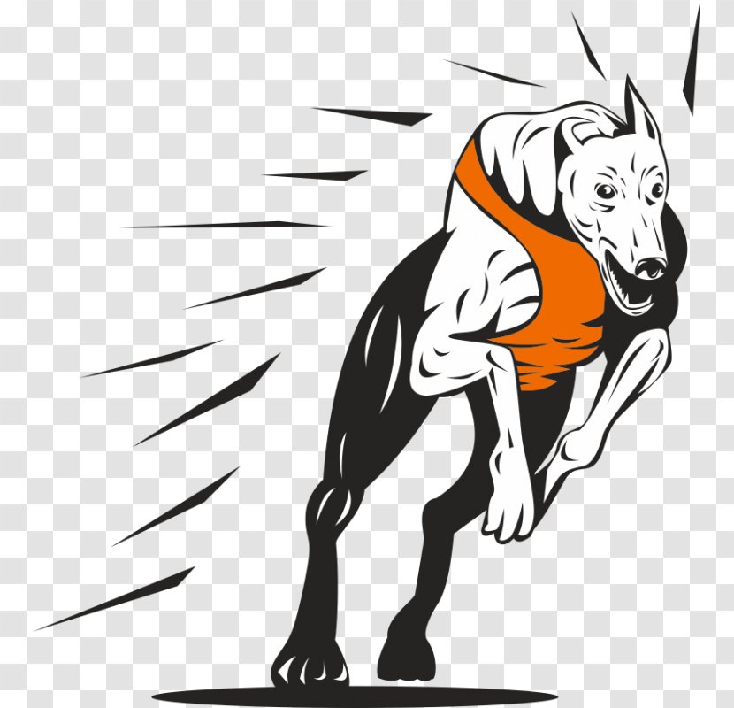 Greyhound Racing Clip Art - Fictional Character - Mammal Transparent PNG