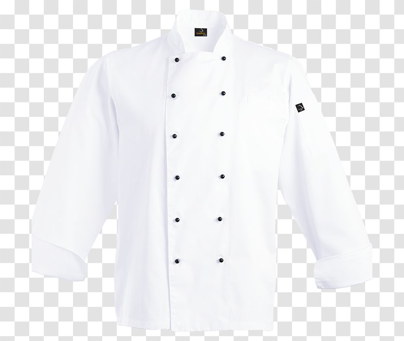 Chef's Uniform Lab Coats Collar Outerwear Button - Barnes Noble - Chef Jacket Transparent PNG