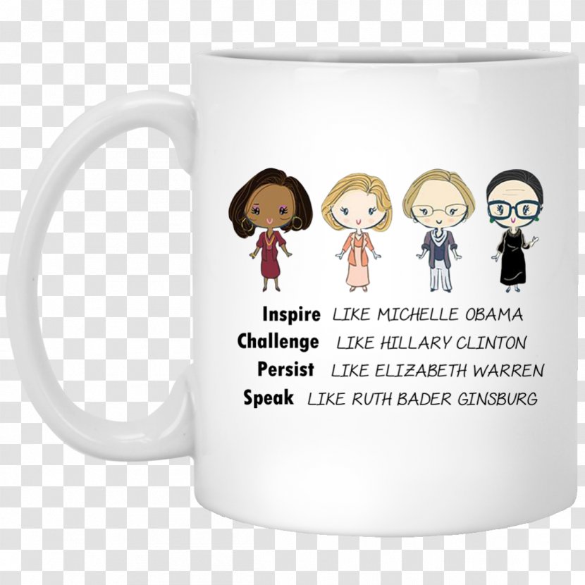 Coffee Cup Mug Ceramic T-shirt - Dishwasher - Michelle Obama Transparent PNG
