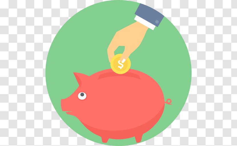 Money Service Piggy Bank - Orange Transparent PNG