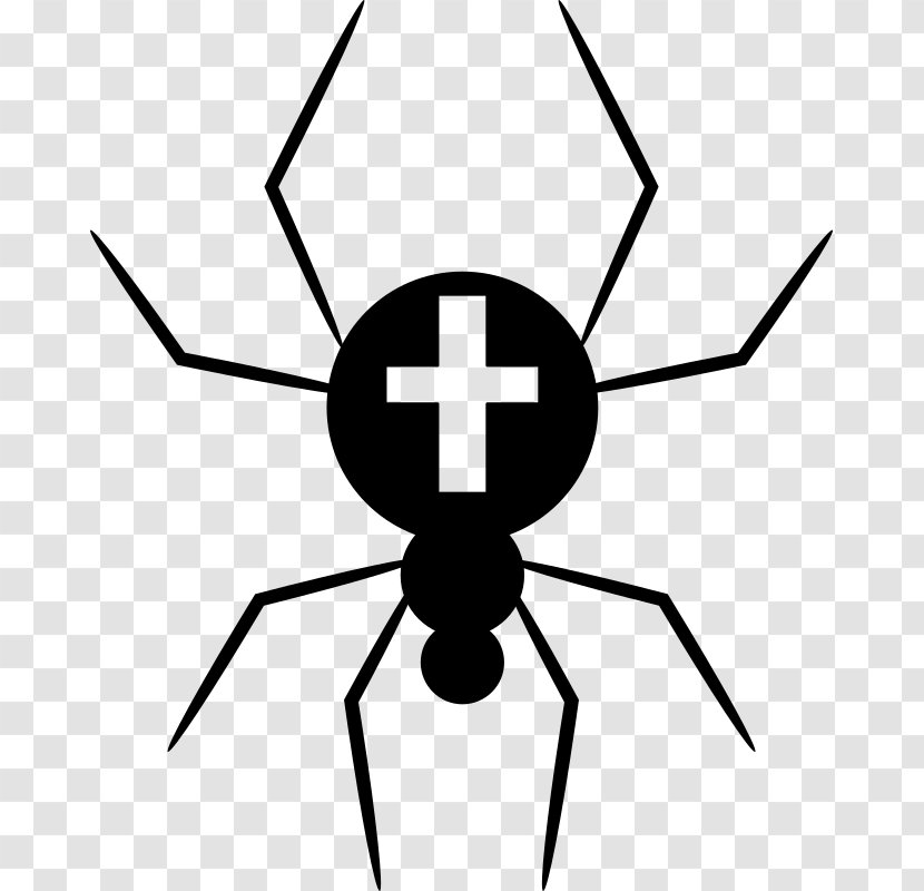 Spider Silhouette Arthropod Clip Art Transparent PNG