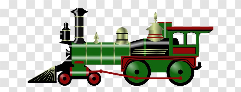 Train Rail Transport Steam Locomotive Clip Art - Oldtime Transportation - Driver Cliparts Transparent PNG