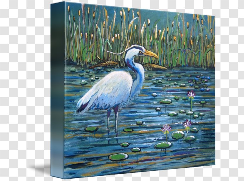 Crane Great Blue Heron Egret Bird - Artist Transparent PNG