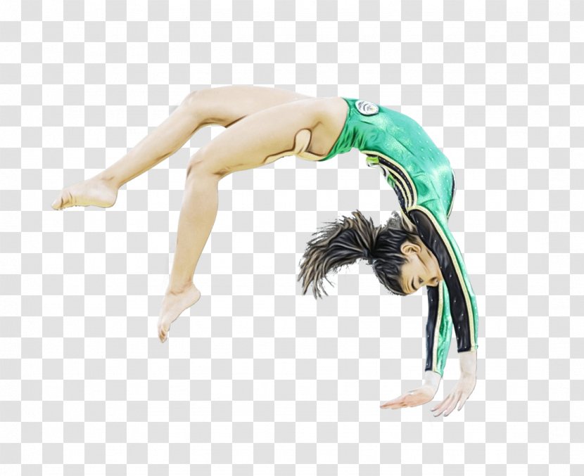 Turquoise Gymnastics Acrobatics Performance Arm - Modern Dance - Performing Arts Transparent PNG