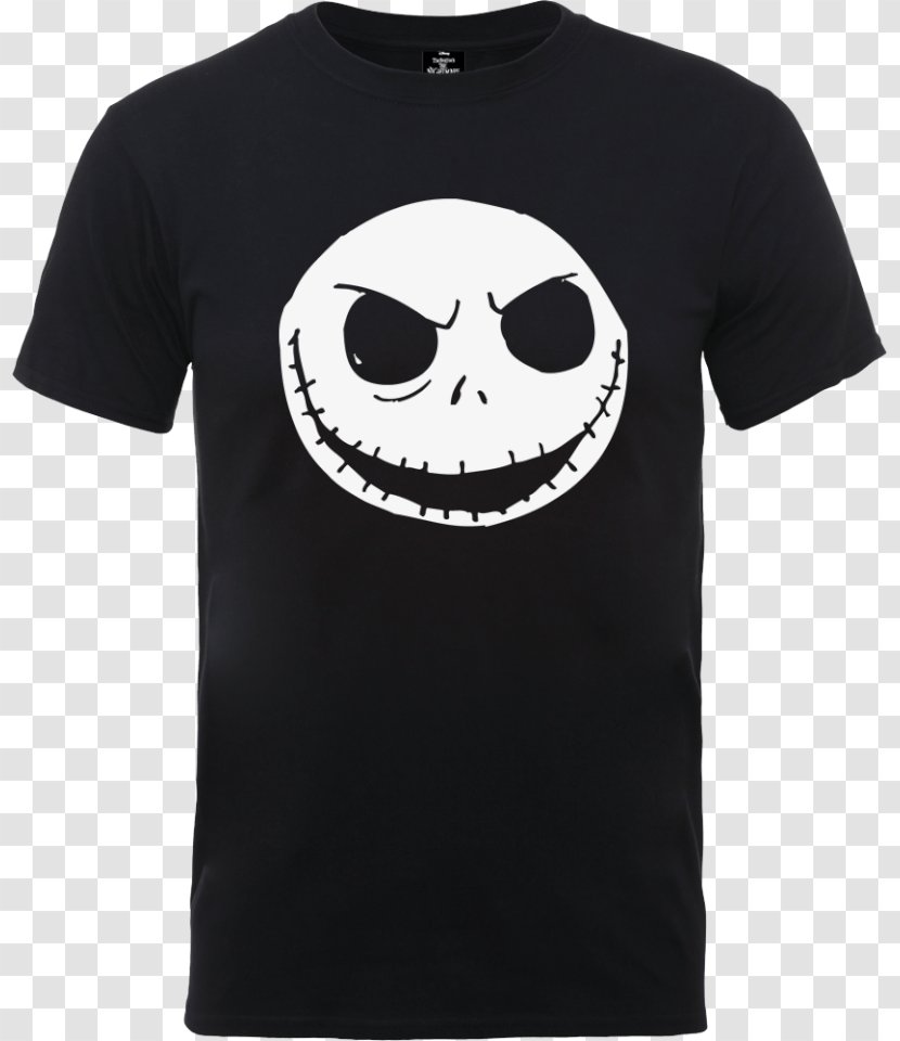 T-shirt Jack Skellington Hoodie Sleeve Clothing - Jumper - Skeleton Printing Transparent PNG