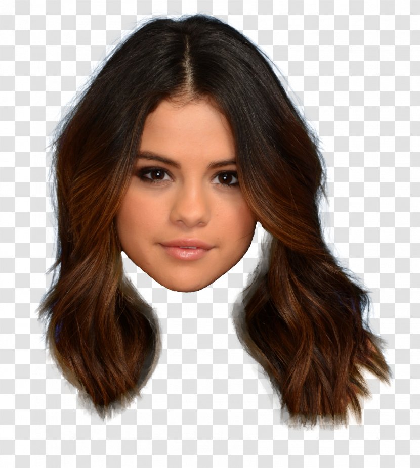 Hairstyle Hair Coloring Forehead Model - Cartoon - Selena Gomez Transparent PNG
