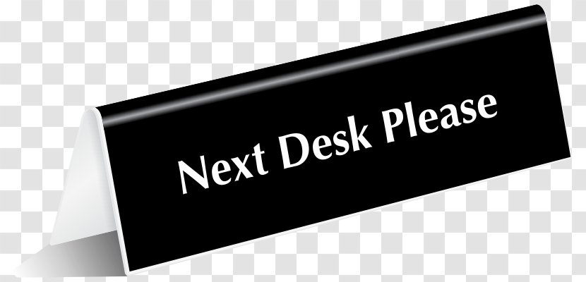 Desk Table Logo Sign Office - Reception Transparent PNG