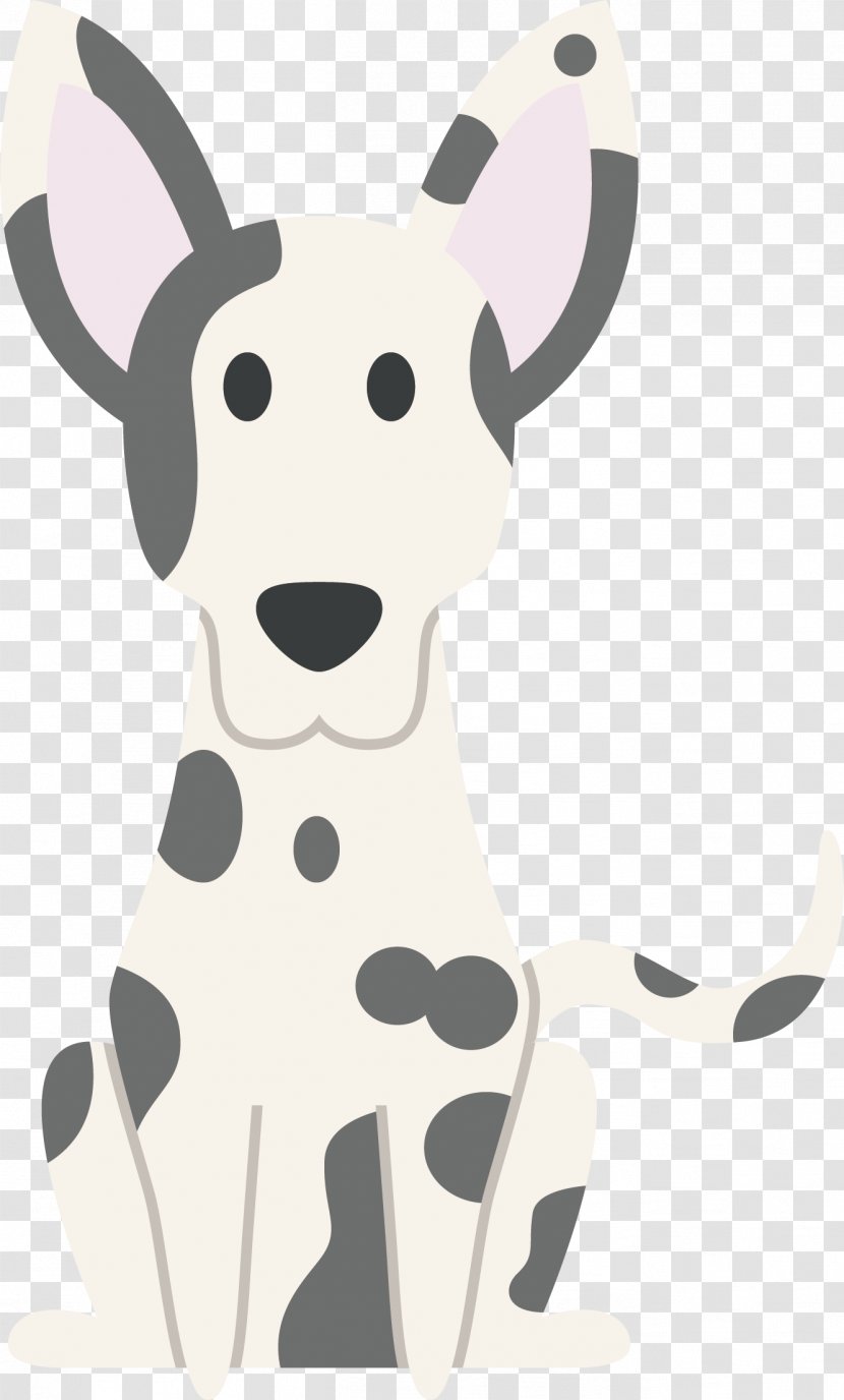 Dalmatian Dog Benji Puppy Breed - Material - Black And White Vector Transparent PNG