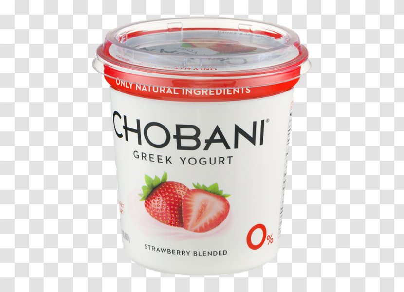 Strawberry Greek Cuisine Chobani Yogurt Yoghurt - Cream - Frozen Non Vegetarian Transparent PNG