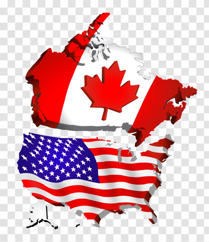Flag Of Canada Indian Astrologer In New York Mover - Map Transparent PNG