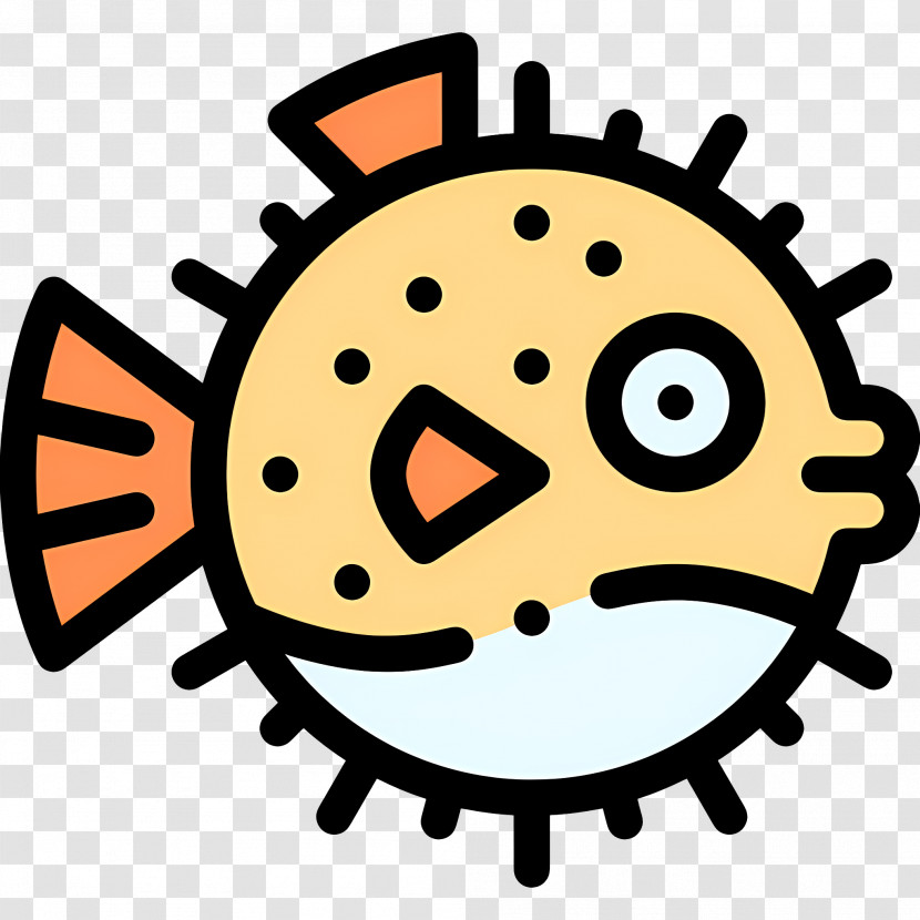 Puffer Fish - Cute Puffer Fish Cartoon Illustration Transparent PNG