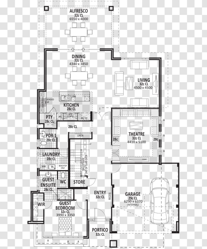 Floor Plan Bedroom Storey House - Drawing Transparent PNG