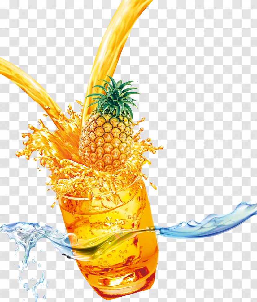 Pineapple Juice Cocktail Drink - Food Transparent PNG