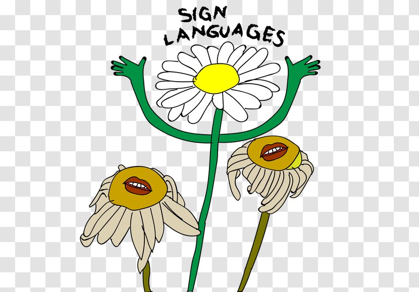 Language Floral Design English Irreplaceable - Yellow - Spoken Transparent PNG