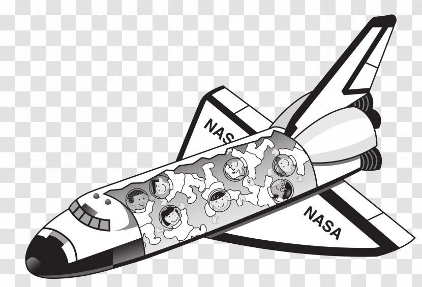 Space Shuttle Program International Station Clip Art - Spacecraft - Black Spaceship Cliparts Transparent PNG