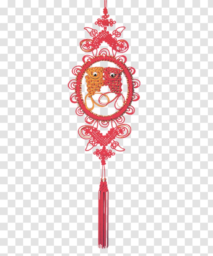 Chinesischer Knoten Christmas Ornament Download - Chinese Paper Cutting - Red Knot Transparent PNG