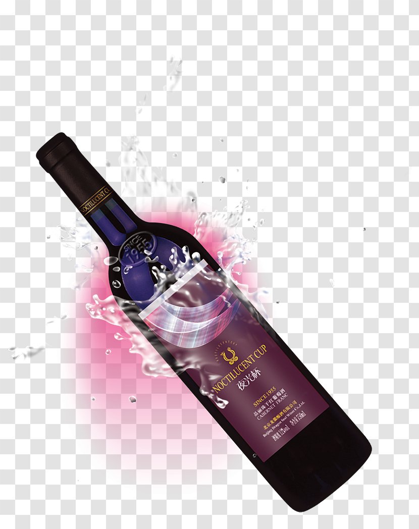 Red Wine White Bottle - Liquid - Moonwalker Transparent PNG