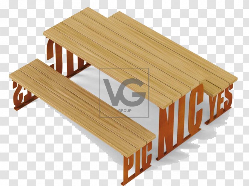 Picnic Table Bench Street Furniture - Solid Wood - Wooden Transparent PNG