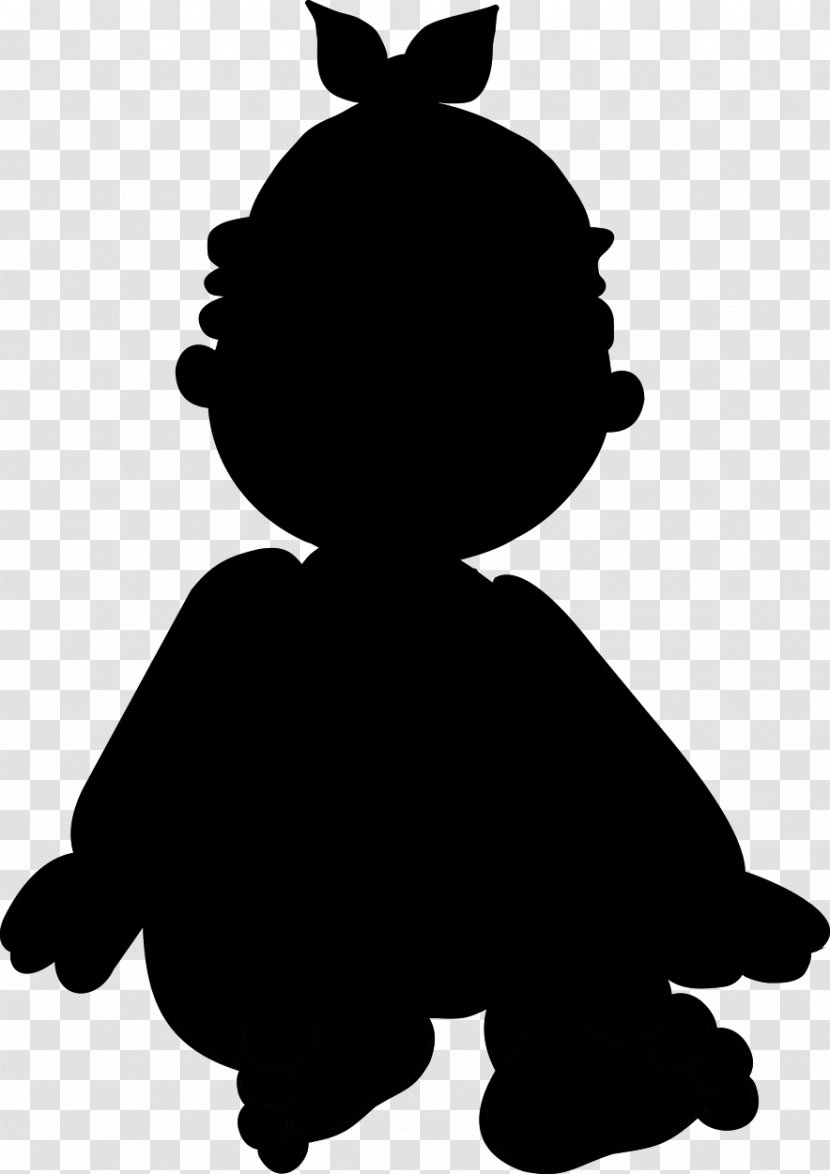 Character Silhouette - Blackandwhite Transparent PNG