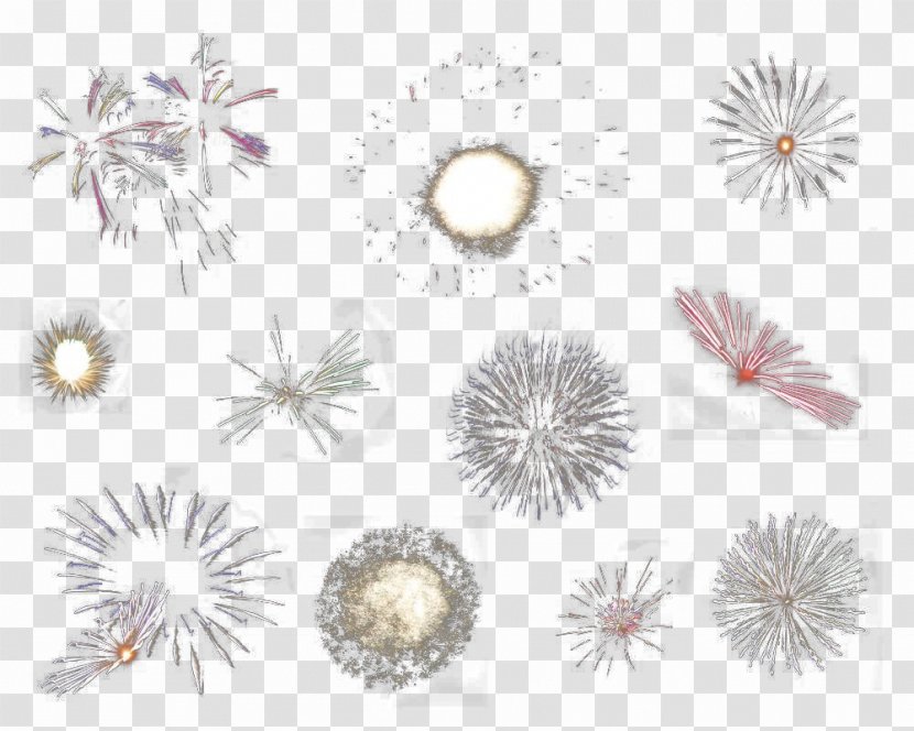 Petal Body Piercing Jewellery Pattern - Point - Fireworks Material Transparent PNG