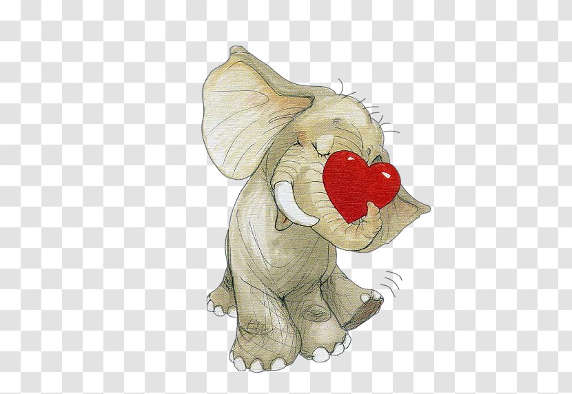 Valentines Day Vinegar Ansichtkaart Greeting Card Heart - New Year - Thai Elephant Love Transparent PNG