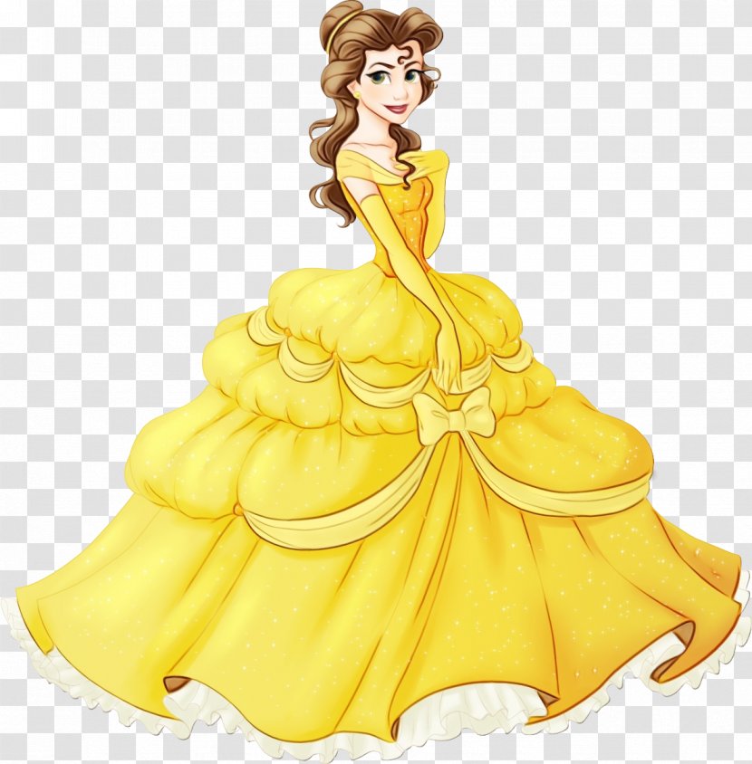 Belle Beauty & The Beast Invitation Wedding Party - Yellow Transparent PNG