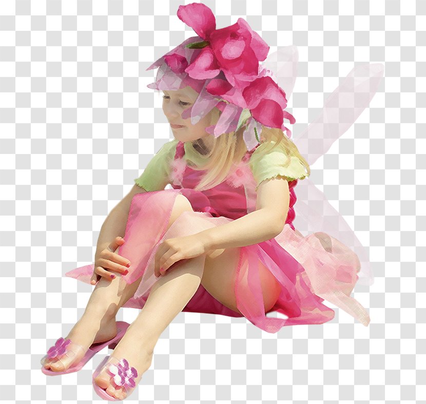 Fairy Tale Elf Clip Art - Flower - Pink Transparent PNG