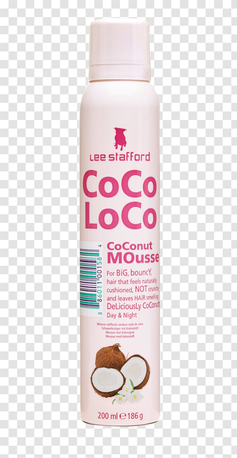 Lotion Lee Stafford Coco Loco Hair Spray Mousse Product - Coconut - Vita 16 9 Transparent PNG