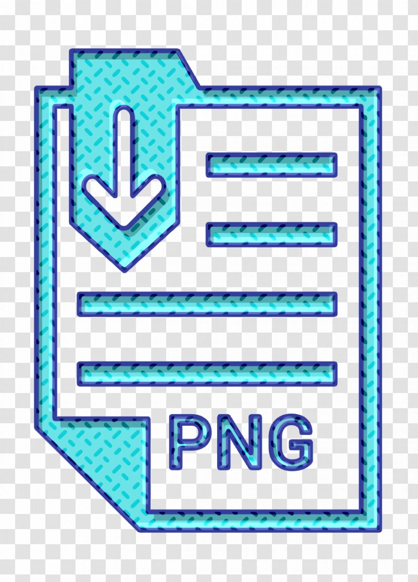Document Icon Extension File - Aqua - Electric Blue Turquoise Transparent PNG