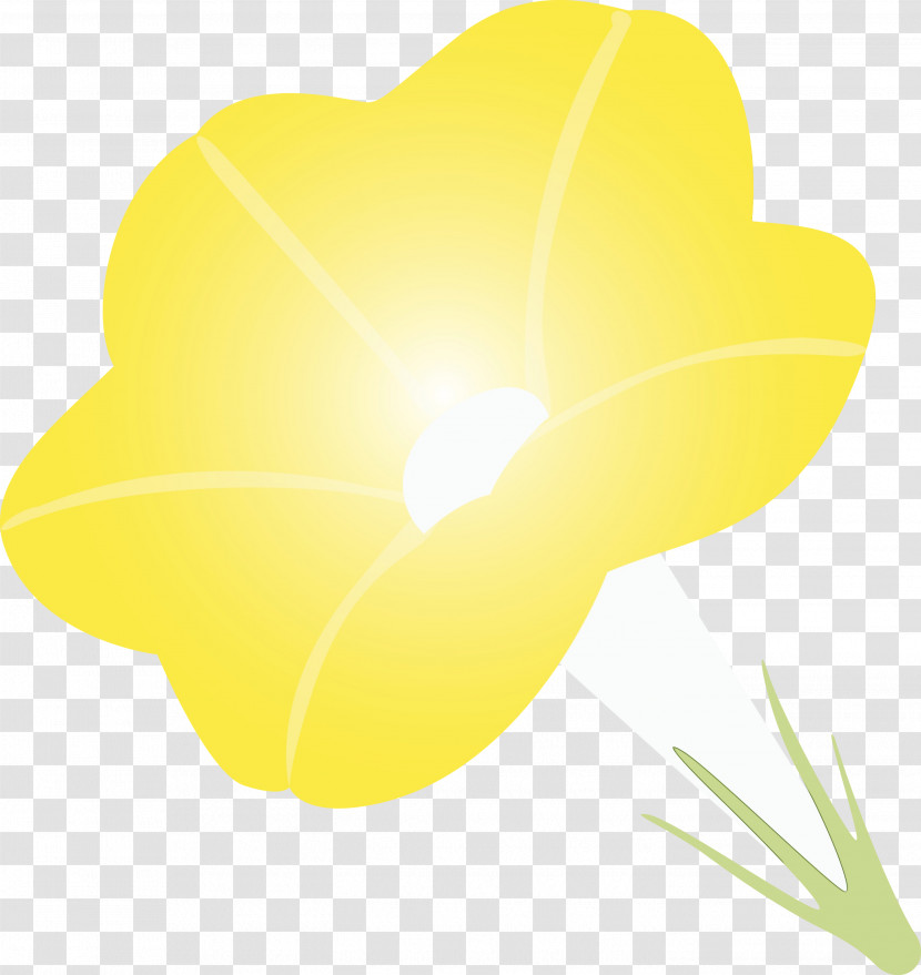 Yellow Petal Heart Plant Flower Transparent PNG