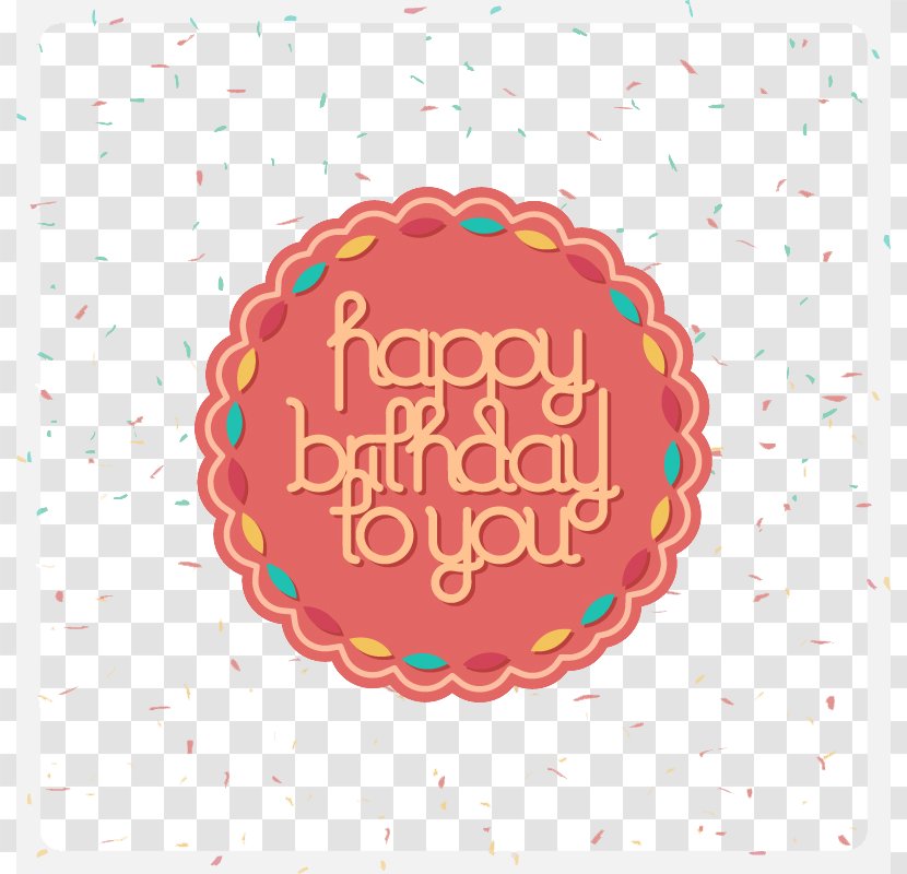 Birthday Cake Wish Greeting Card Happy To You - Pink Circular Icon Transparent PNG