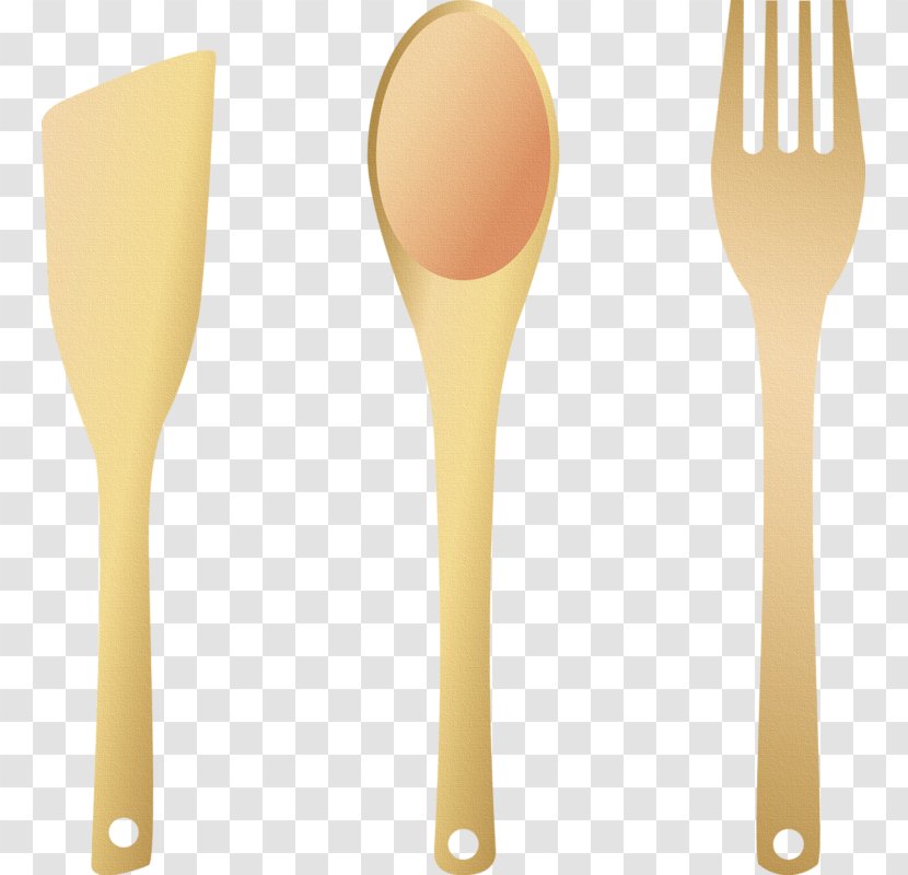 Wooden Spoon Knife Fork - Vector And Transparent PNG