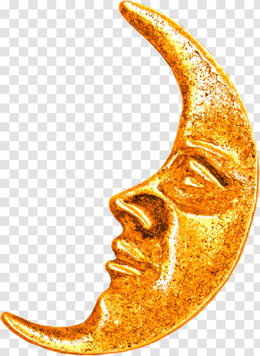 Download - Google Images - Golden Moon Face Transparent PNG