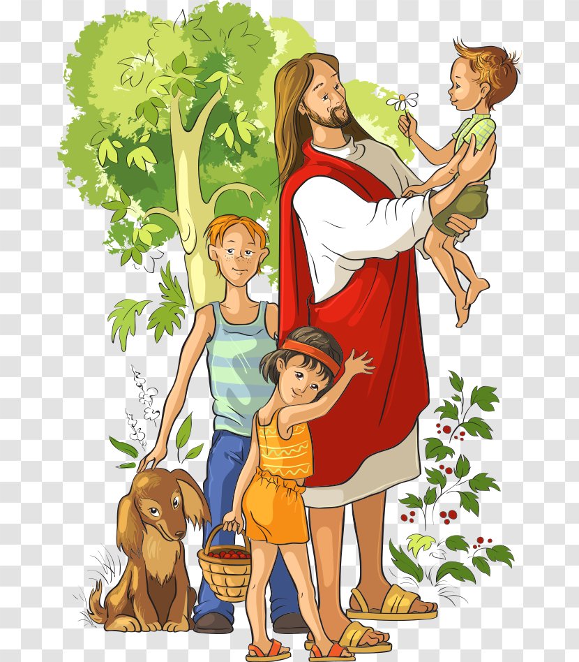 They Met Jesus: A Childs Life Of Christ Child Jesus Illustration - Cartoon - Vector Boy Holding Transparent PNG