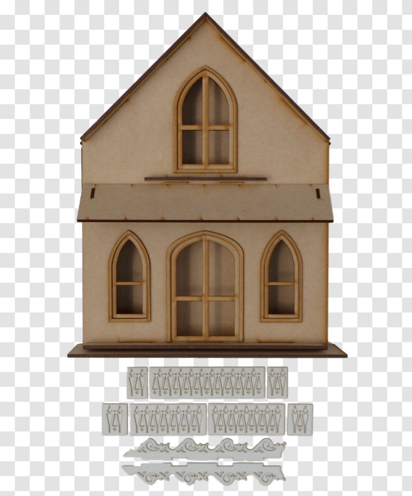 Cottage Gingerbread House Window Building - Box - Shadow Transparent PNG