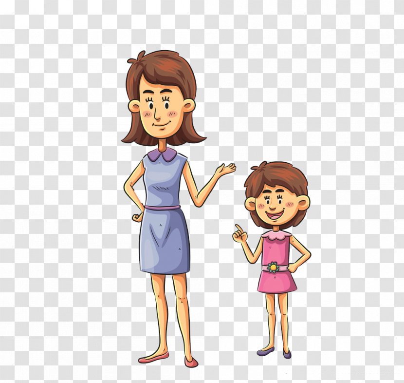 Family Cartoon Royalty-free Illustration - Heart - Mother Happy Transparent PNG