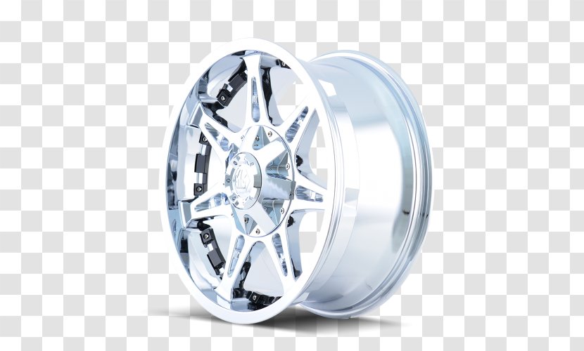 Alloy Wheel Spoke Rim Silver - Auto Part Transparent PNG