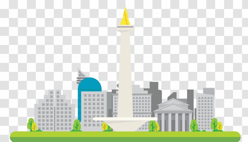 National Monument Landmark - Jakarta City Transparent PNG