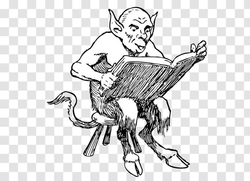 Lucifer Devil Demon Satan Book - Reading Transparent PNG