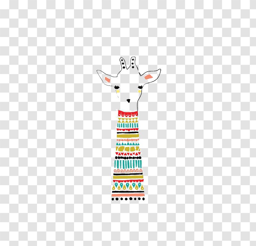 T-shirt Cartoon Sleeve Illustration - Clothing - Giraffe Transparent PNG
