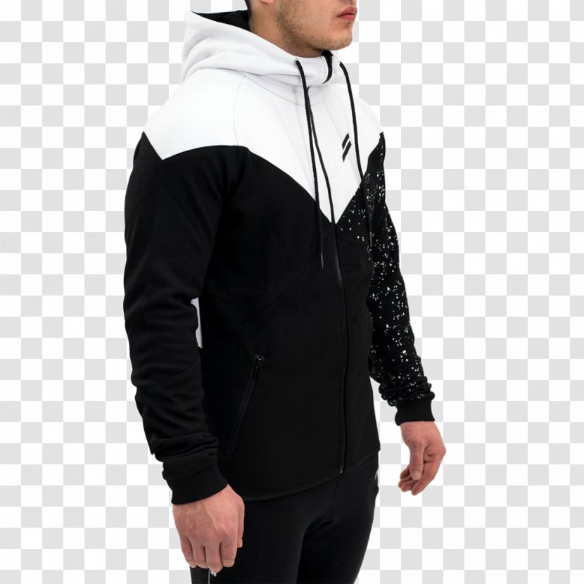 Hoodie Jacket Zipper Sleeve - Shoulder Transparent PNG